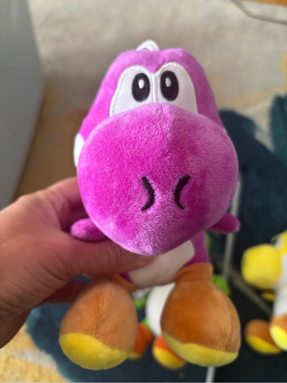 Nintendo Purple Yoshi Plush with Orange and Yellow Feet